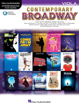Misc. Contemporary Broadway: Instrumental Play-Along for Viola Book