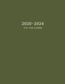 Paperback 2020-2024 Five Year Planner: 60-Month Schedule Organizer 8.5 x 11 with Army Green Cover Book