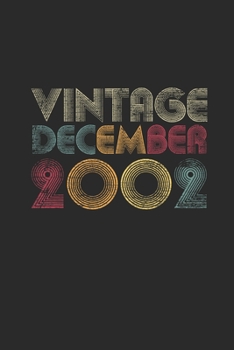 Vintage December 2002: Graph Ruled Notebook / Journal (6 X 9 - 5 X 5 Graph Ruled) - 17 years old Birthday Gift and 17th Anniversary Gift for Women And Men