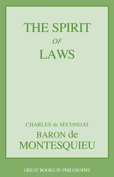 Paperback The Spirit of Laws Book