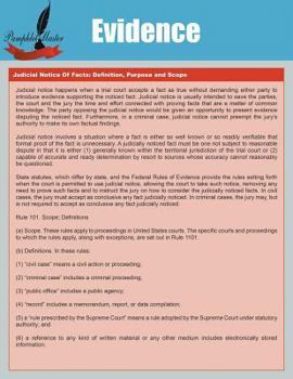 Paperback Evidence Book