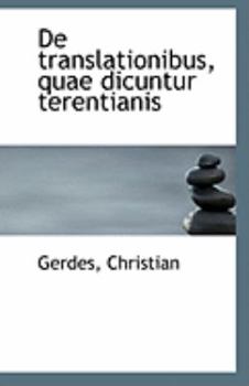 Paperback de Translationibus, Quae Dicuntur Terentianis Book
