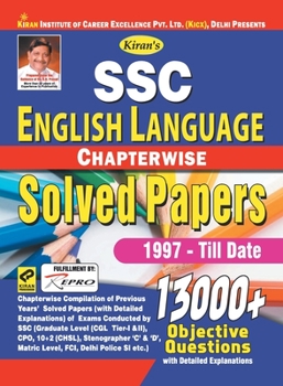 Paperback SSC English Language Chapterwise (E) Code-(13000 plus) Book