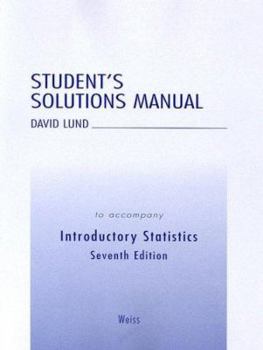 Paperback Introductory Statistics: Student's Solution Manual to Accompany Book