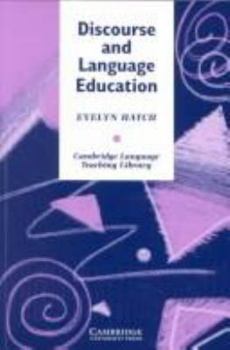 Hardcover Discourse and Language Education (Cambridge Language Teaching Library) Book