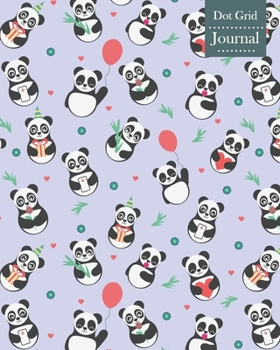 Dot Grid Journal: Notebook Planner with Cute Panda Themed Cover Design