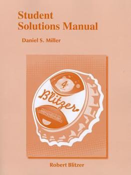 Paperback Student Solutions Manual for Introductory & Intermediate Algebra for College Students Book
