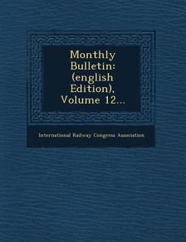 Paperback Monthly Bulletin: (English Edition), Volume 12... Book