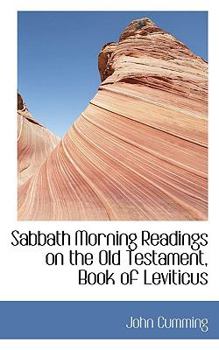 Paperback Sabbath Morning Readings on the Old Testament, Book of Leviticus Book