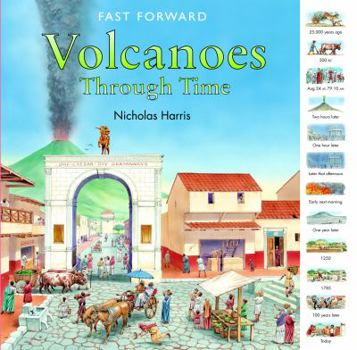 Library Binding Volcanoes Through Time Book