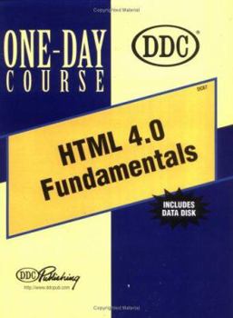 Spiral-bound HTML 4.0 Fundamentals One Day Course Book