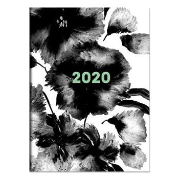 Inky Floral Medium Monthly 2020 Planner