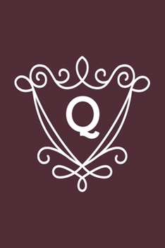 Q: monogram initial Letter Q - Personalized Initial Monogram Letter Q  College Ruled Notebook - 6 x 9 inch Pocket Size: Cute Alphabet Vintage ...
