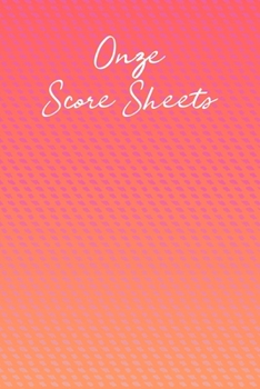 Onze Score Sheets: A pad of scoresheets: Perfect for scorekeeping: Pink pattern cover