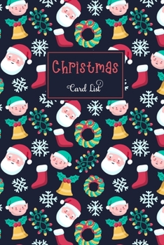 Paperback Christmas Card List: Address Book & Tracker for Holiday Card Mailing, Sent and Received for your holiday with alphabetical tabs Book