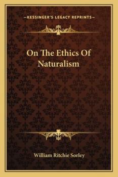 Paperback On The Ethics Of Naturalism Book