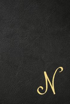 Paperback N: Executive Monogram Initial Journal (Vintage Leather Look Personalized Letter Notebooks) Book