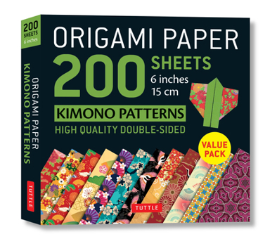 Loose Leaf Origami Paper 200 Sheets Kimono Patterns 6 (15 CM): Tuttle Origami Paper: Double-Sided Origami Sheets Printed with 12 Patterns (Instructions for 6 Pro Book