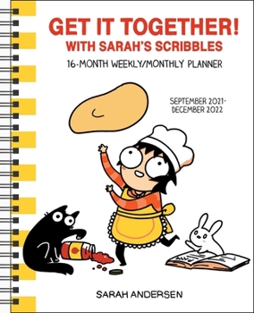 Calendar Sarah's Scribbles 16-Month 2021-2022 Weekly/Monthly Planner Calendar: Get It Together! Book