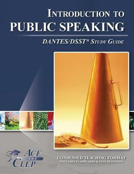 Paperback DSST Principles of Public Speaking DANTES Study Guide Book