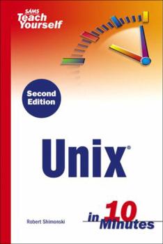 Paperback Sams Teach Yourself Unix in 10 Minutes Book