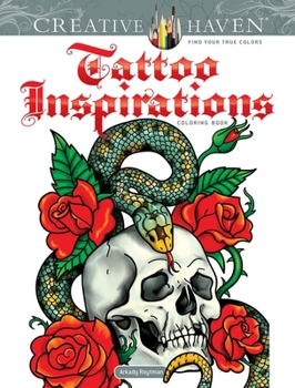 Paperback Creative Haven Tattoo Inspirations Coloring Book