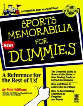 Paperback Sports Memorabilia for Dummies Book
