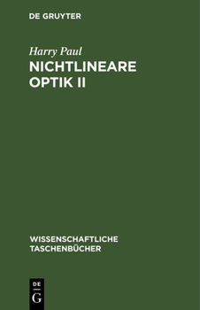 Hardcover Nichtlineare Optik II [German] Book