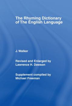 Hardcover Walker's Rhyming Dictionary of the English Language Book