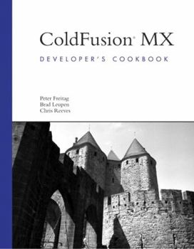 Paperback Coldfusion MX: Developer's Cookbook Book