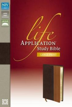 Imitation Leather Life Application Study Bible-NIV-Large Print [Large Print] Book