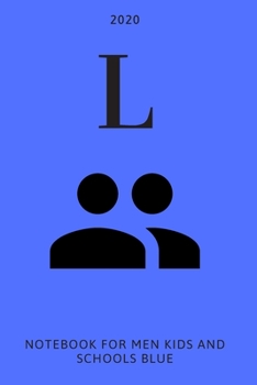 L: Notebook for men, kids and schools, blue