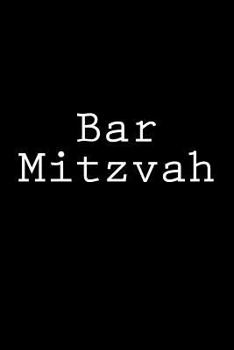 Paperback Bar Mitzvah: Notebook Book