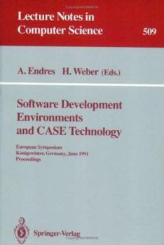 Paperback Software Development Environments and Case Technology: European Symposium, Königswinter, June 17-19, 1991. Proceedings Book