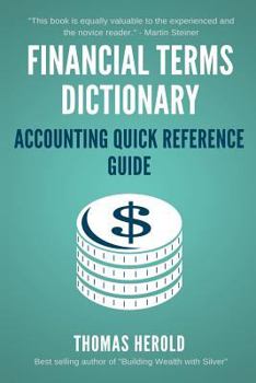 Paperback Financial Terms Dictionary - Accounting Quick Reference Guide Book