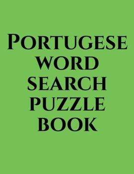 Portugese word search puzzle book