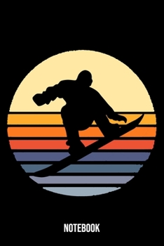 Notebook: Snowboard Notebook Blank Dot Grid Snowboarding Journal dotted with dots 6x9 120 Pages Checklist Record Book Snowboarder Take Notes Winter ... Women Kids Christmas Gift Snowboarder Boarder