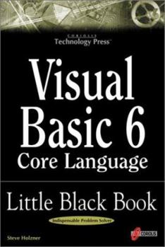 Paperback Visual Basic 6 Core Language Little Black Book