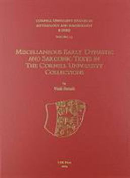 Hardcover Cusas 23: Miscellaneous Early Dynastic and Sargonic Texts in the Cornell University Collections Book