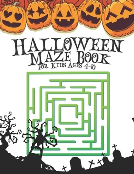 Paperback Halloween Maze Book For Kids Ages 4-10 Book