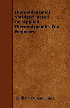 Paperback Thermodynamics, Abridged Based on 'Applied Thermodynamics for Engineers' Book
