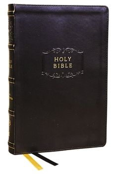 Imitation Leather KJV Holy Bible with Apocrypha and 73,000 Center-Column Cross References, Black Leathersoft, Red Letter, Comfort Print: King James Version Book