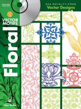 Paperback Floral Vector Motifs: 304 Royalty-Free Vector Designs [With CDROM] Book