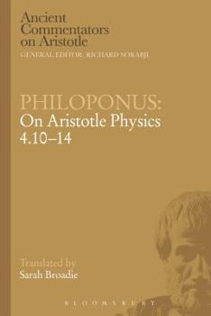 Paperback Philoponus: On Aristotle Physics 4.10-14 Book