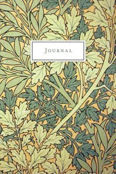 Journal : Green and Gold Vintage Floral Design - Journal, Notebook, Diary (College Ruled)