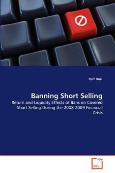Paperback Banning Short Selling Book