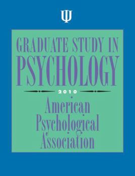 Paperback Graduate Study in Psychology Book