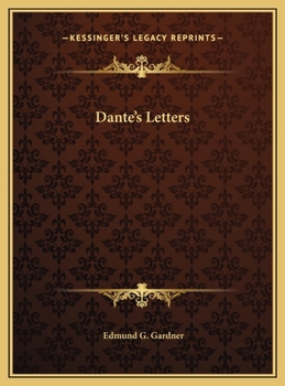 Hardcover Dante's Letters Book
