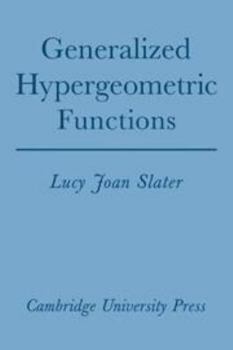 Hardcover Generalized Hypergeometric Functions Book