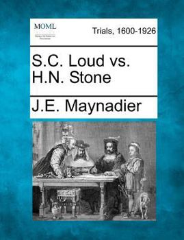 Paperback S.C. Loud vs. H.N. Stone Book